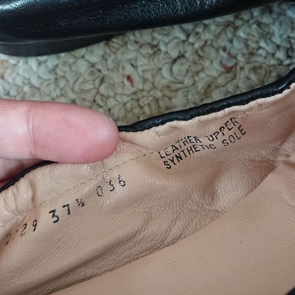 Ferca 81 Black Ballerina Flats size 37.5 - Picture 9 of 13